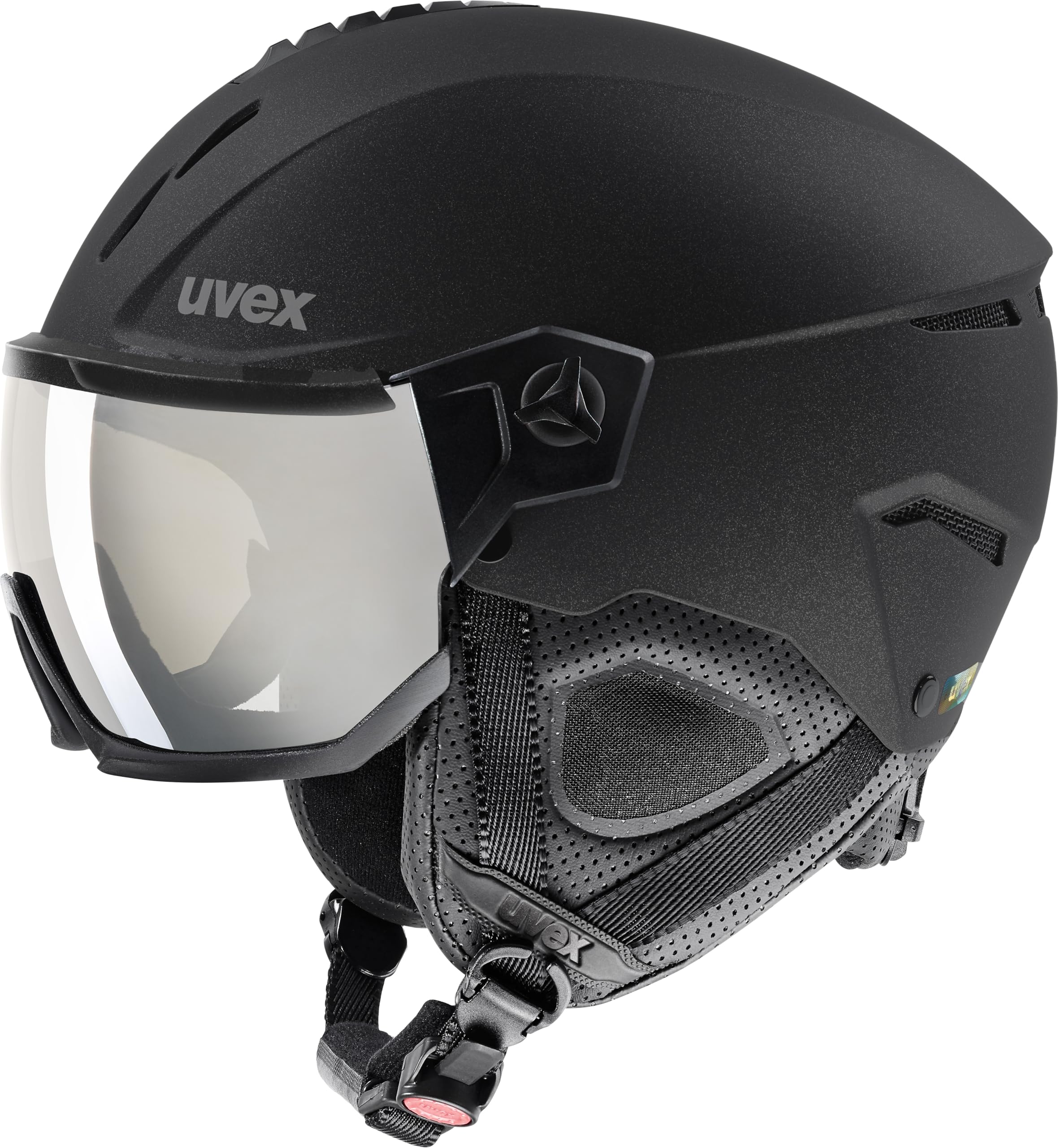 Photo 1 of uvex Instinct Visor - Adjustable ski & Snowboard Helmet with Integrated Visor for Women & Men - Black Matte - Medium