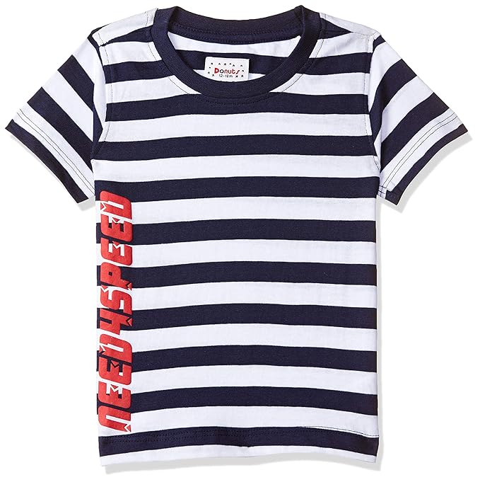 Donuts Baby Boys Striped Regular fit T-Shirt