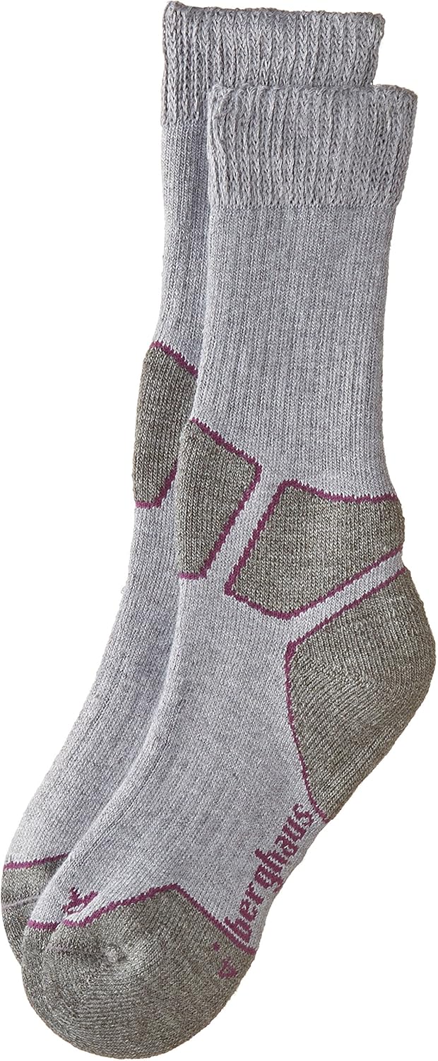 Berghaus Women's Explorer Sock Light Grey/Mid Purple, Size 5 6 Amazon.co.uk Clothing