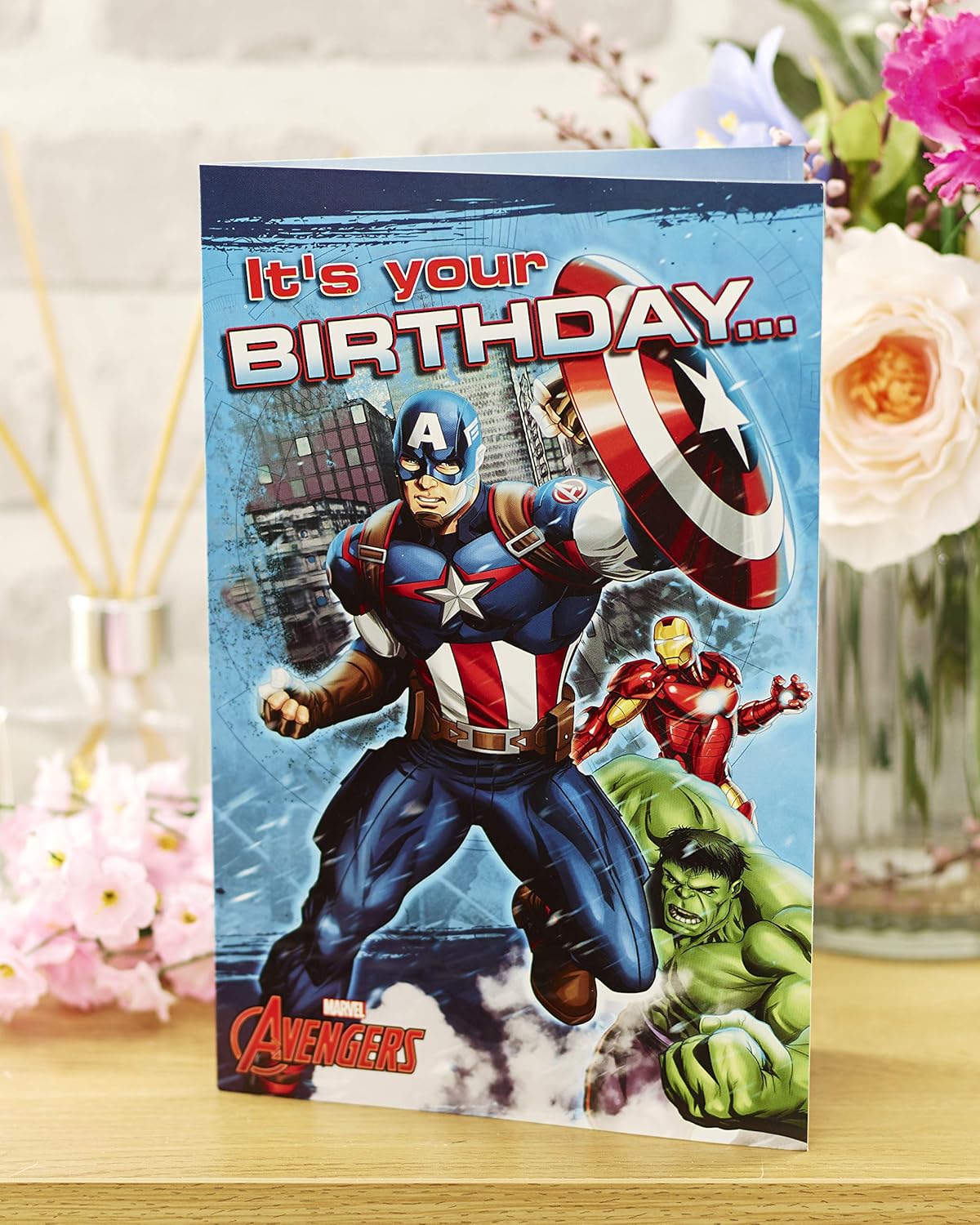 UK Greetings Boys Birthday Card, Marvel Birthday Card, Birthday Boy Card, Avengers Birthday Card, Featuting Captain America - Image 5