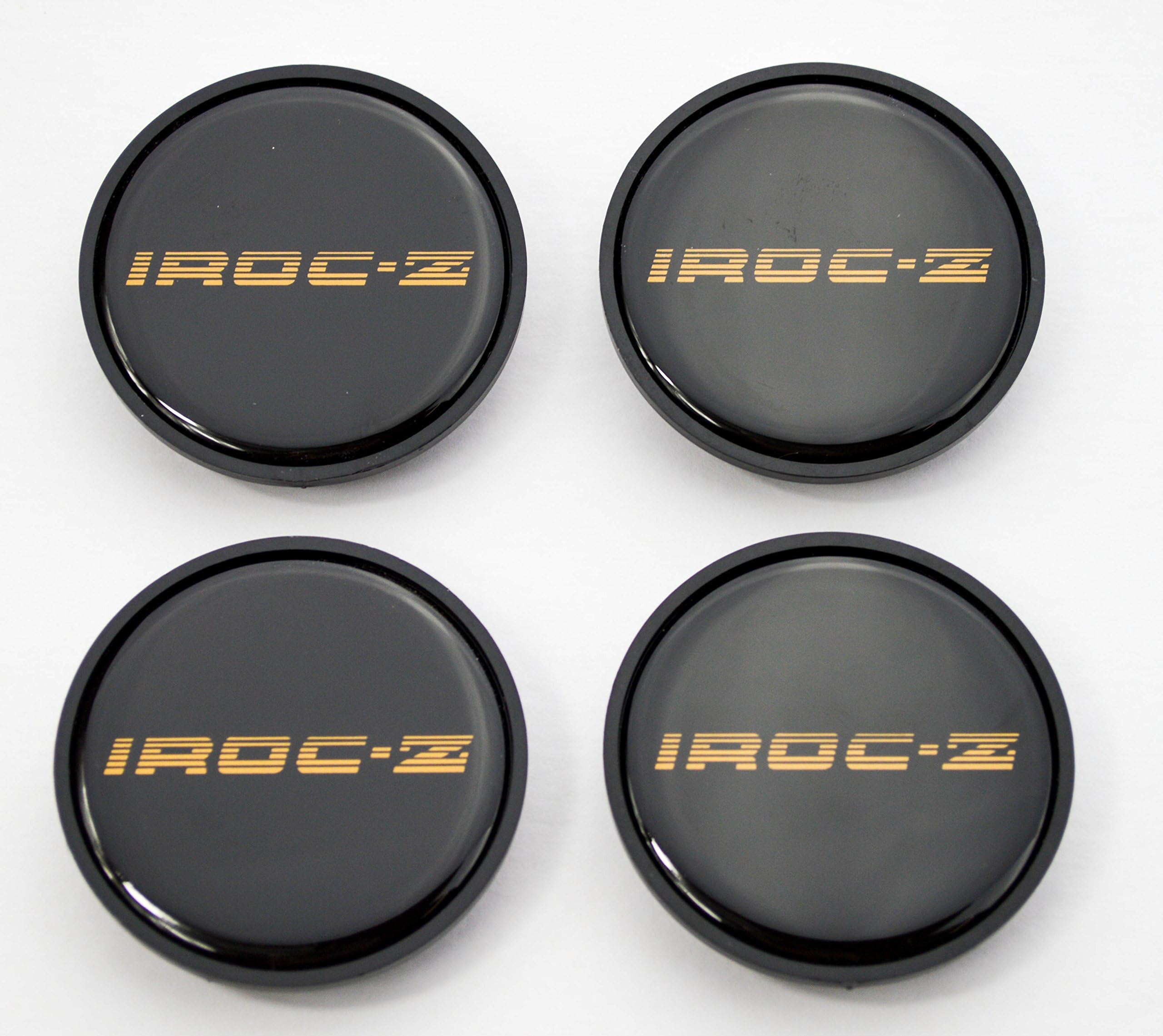 GM Restoration Set of 4 New 16 inch Aluminum Wheel Center Caps Gold Replacement for 1985-1987 IROC Z Camaro Z28