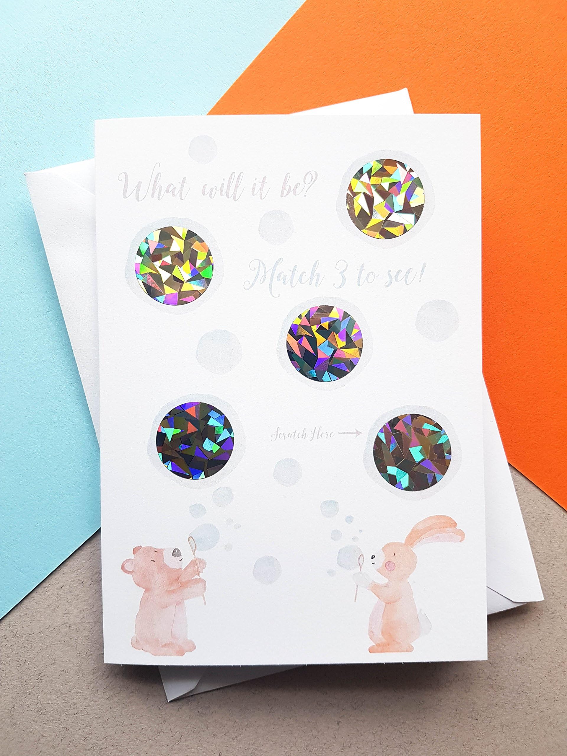 Scratch Off Gender Reveal Card