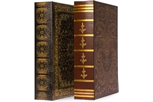 Bellagio-Italia Imperial & Persian Book Box Combo - CD/DVD Storage Binder Set - 128 Capacity Storage Organizer for DVDs, CDs, Blu Rays, & Video Games - Acid-Free Binder Organizer Sheets