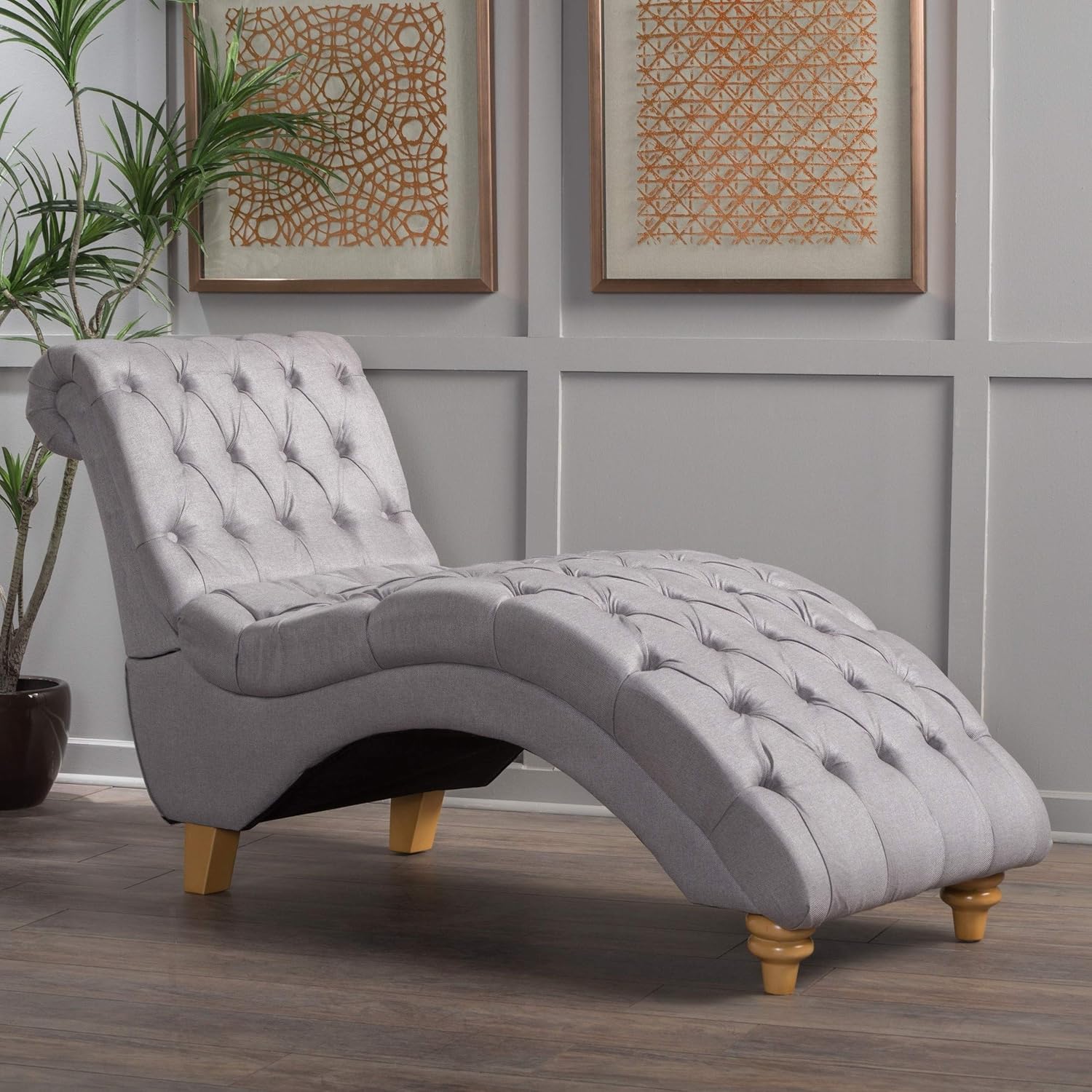 Amazon Com Large Armless Comfortable Grand Semi Soft Chaise