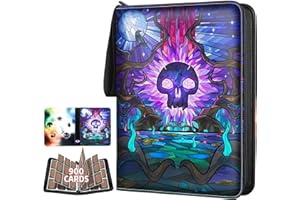 TCGUARD Trading Card Binder for MTG/YGO/PTCG/Game Cards, Holds 900 Cards,Premium Collector Card Album for Standard Cards,Toys Gifts for Kids (9 Pocket, Purple)