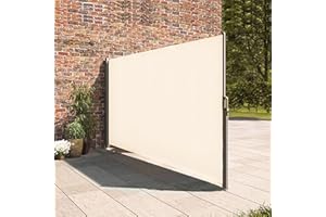 ZLINKE Retractable Side Awning,Waterproof & UV-Resistant,Folding Privacy Screen Room Divider Roll Up Balcony (Beige, 138″x 71″)