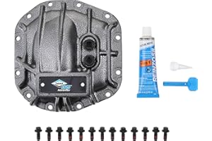 Spicer 10044349 Nodular Iron Rear Dana 35 AdvanTEK Differential Cover Compatible with Select Wrangler JL - Gray