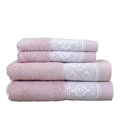 Amazon Com Minteks 152302688 Lace Towel Kopenhagi Embroidered