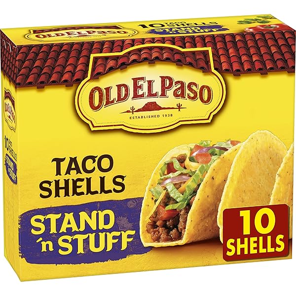 OLD EL PASO STAND ‘N STUFF TACO SHELLS, GLUTEN FREE, MEAL PREP, 10 CT, 4.7 OZ