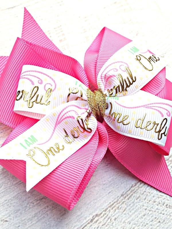 1st birthday hair clip