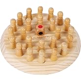 TOWO Wooden Memory Game for Kids, Family Matching Board Game | Wooden memory matching game for family play; supports concentration, problem solving and early learning, kids age 3+