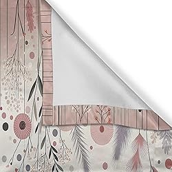 Ambesonne Pastel Valance & Tier Curtain 3 pcs