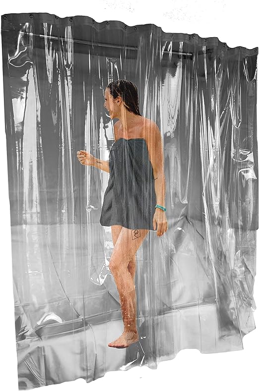 Amazon Com D L Extra Wide Vinyl Shower Curtain For A Clawfoot Tub