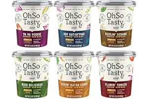 OhSo Tasty Soup, Low Carb, Vegan & Pescatarian Options, Gluten-Free, Low-Sodium, Ready In 1-Minute, Pack of 6 (Variety Pack, Pack of 6)