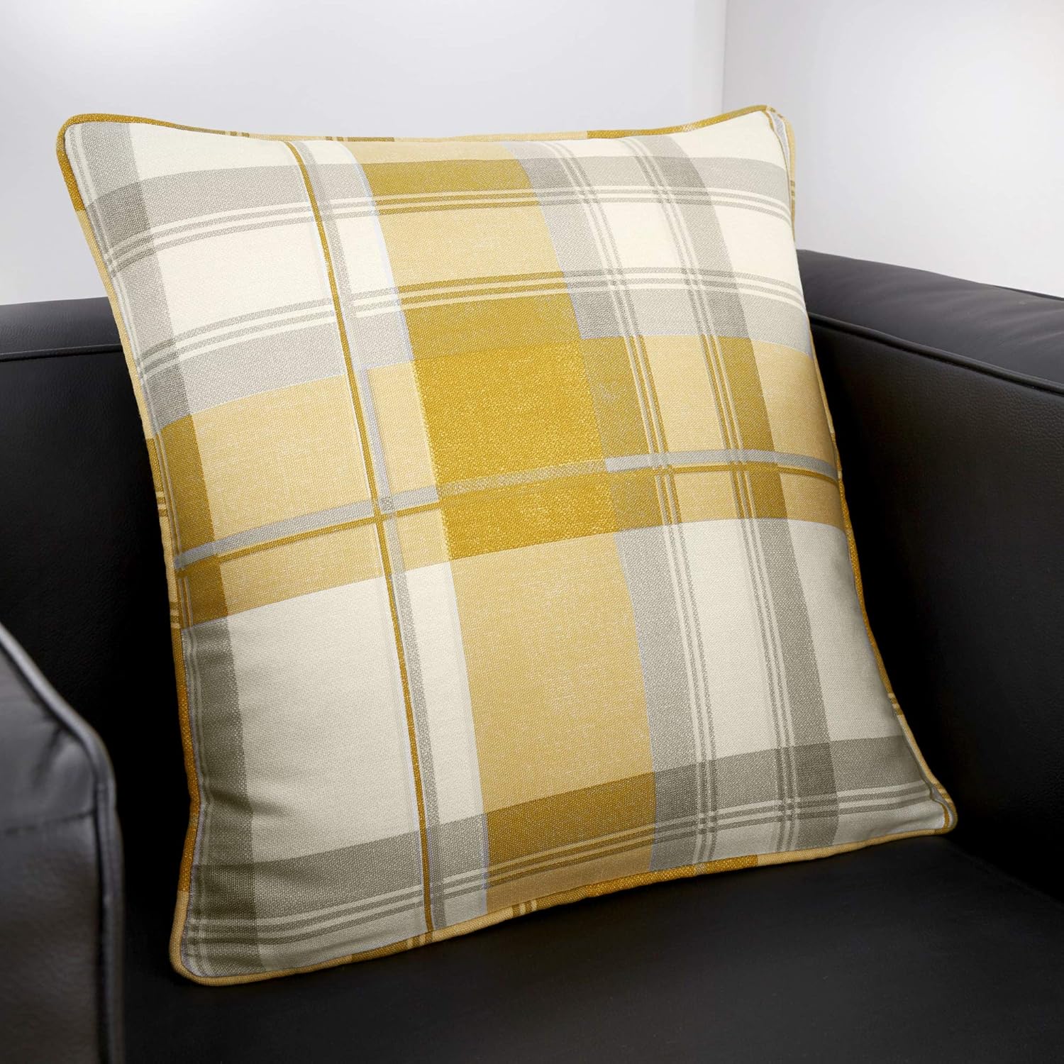 Fusion Balmoral Check 100 Cotton Filled Cushion 43x43 Cm In