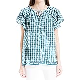 Max Studio Womens Short Sleeve Crepe Top