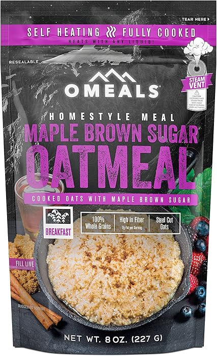 OMEALS Maple Brown Sugar Oatmeal - Homestyle Meals