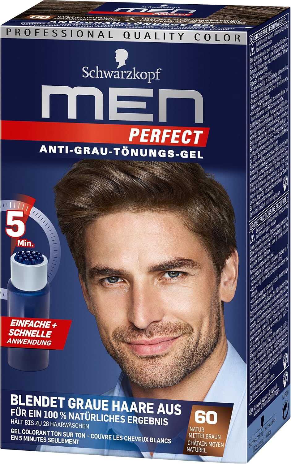 Schwarzkopf Men Perfect Anti Grey Tonungs Gel Amazon Co Uk Beauty
