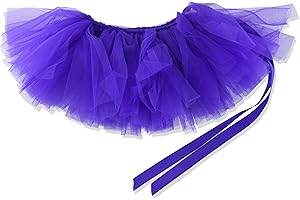 Pawpatu Handcrafted Purple Mesh Tutu for Large Dogs