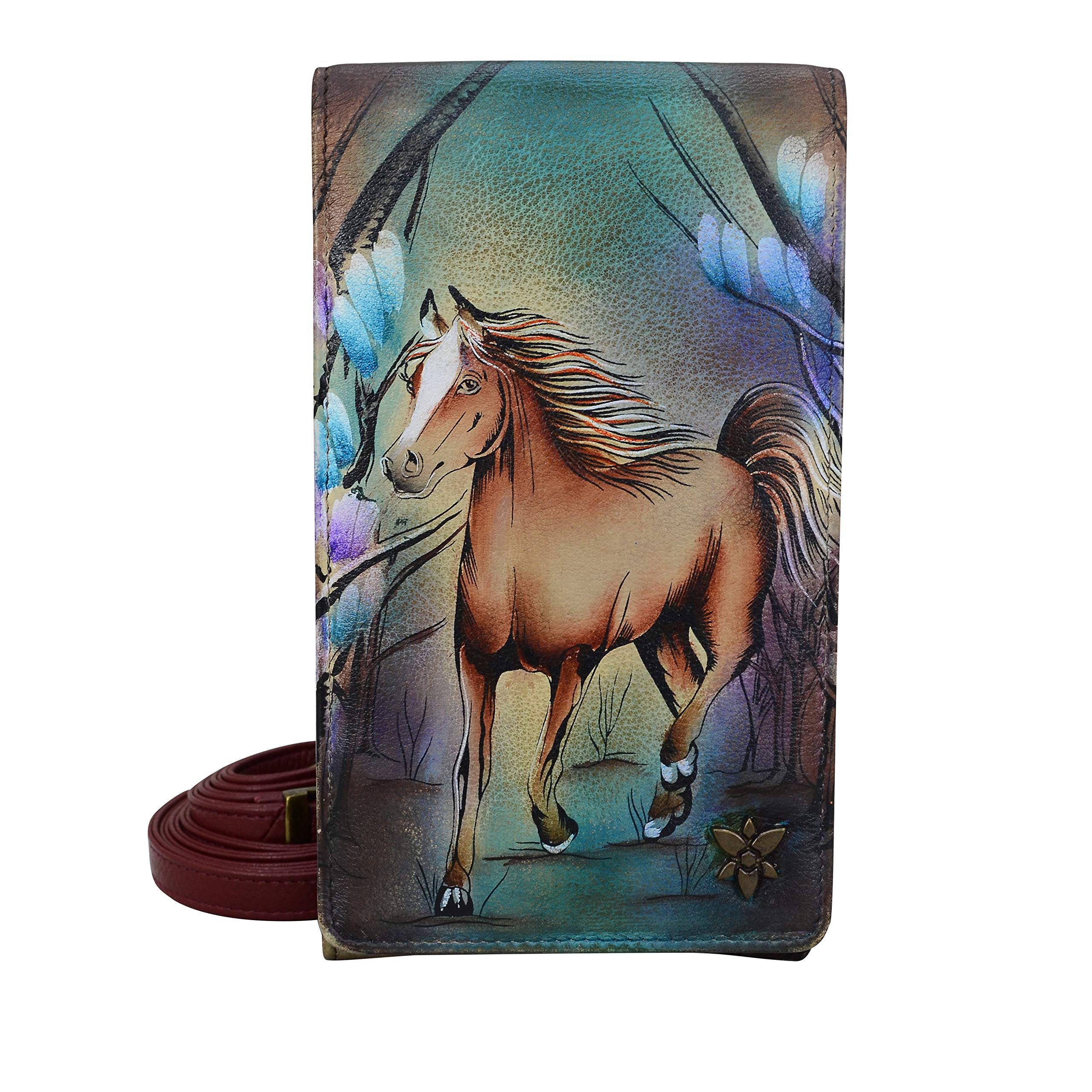 Anuschka Women’s Genuine Leather RFID Smartphone Crossbody - Free Spirit