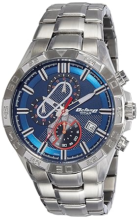 Chronograph Blue Dial Mens Watch-90079SM01E