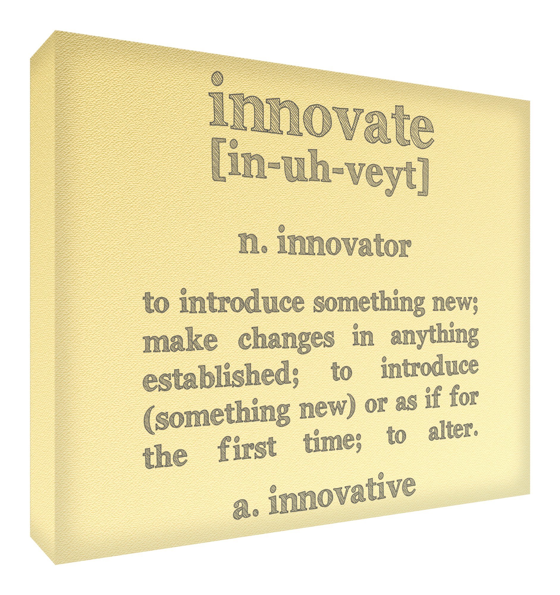 Feel Good Art Diamond-Polished Token/Keepsake in Modern Design (7.4 x 10.5 x 2 cm, Cream, Innovate)