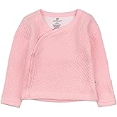 HonestBaby Side-Snap Matelasse Mini Quilted Top in Cozy 100% Organic Cotton Infant Baby Boys, Girls, Unisex