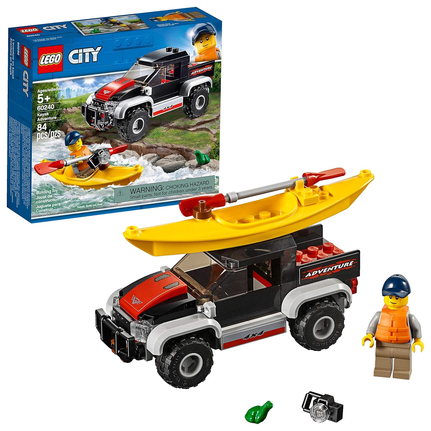 Best Lego City Great Vehicles Kayak Adventure 60240 Building Kit