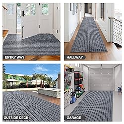 BESTVUE 4' x 51' Runner Rugs with Rubber