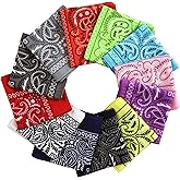 Tough Headwear Large Bandana Headband - Handkerchief Bandanas for Women & Men - Cowboy Scarf & Durag Pack