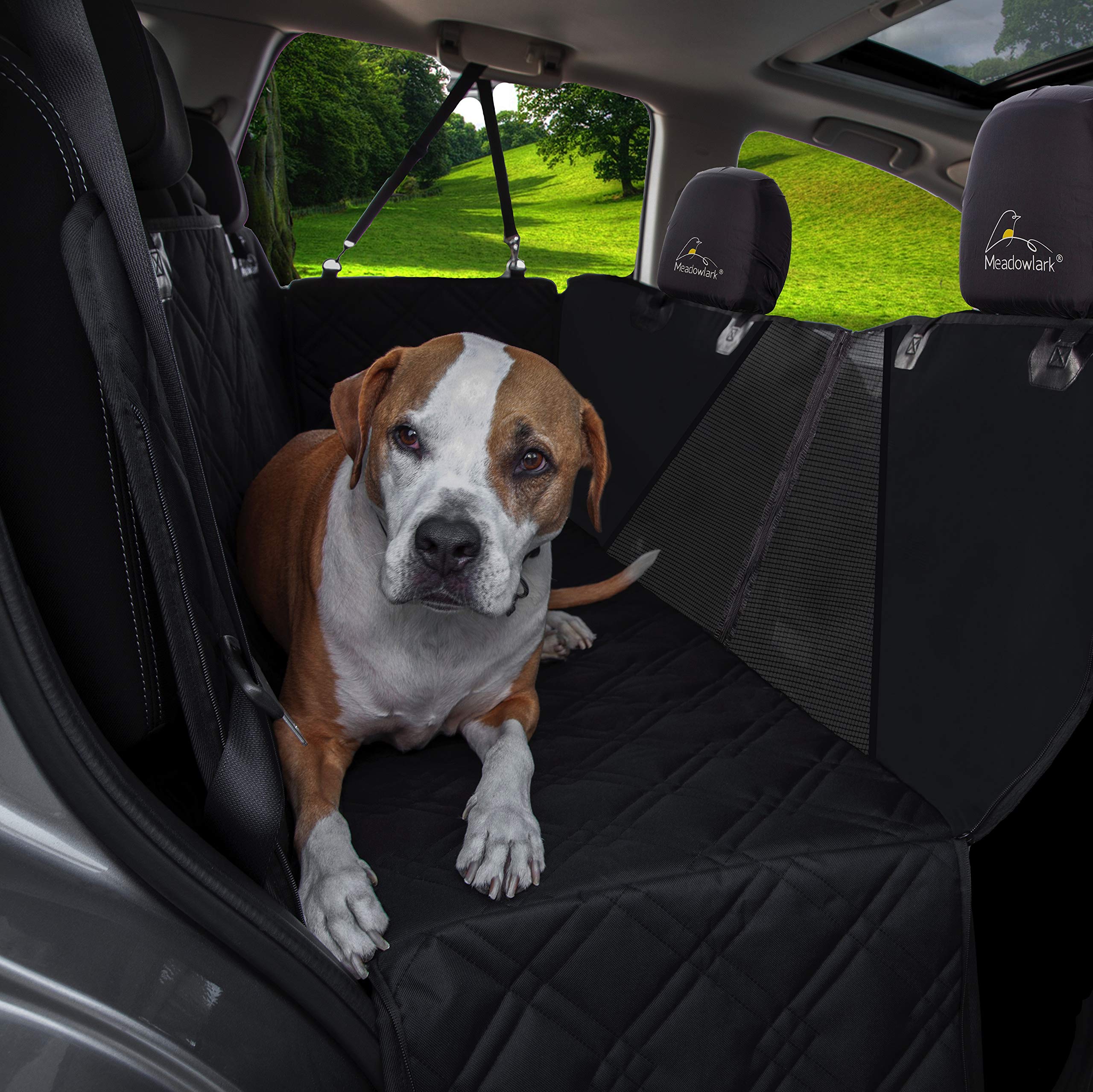 Meadowlark Dog Seat Covers Premium Unique Mesh Design & Entire Car