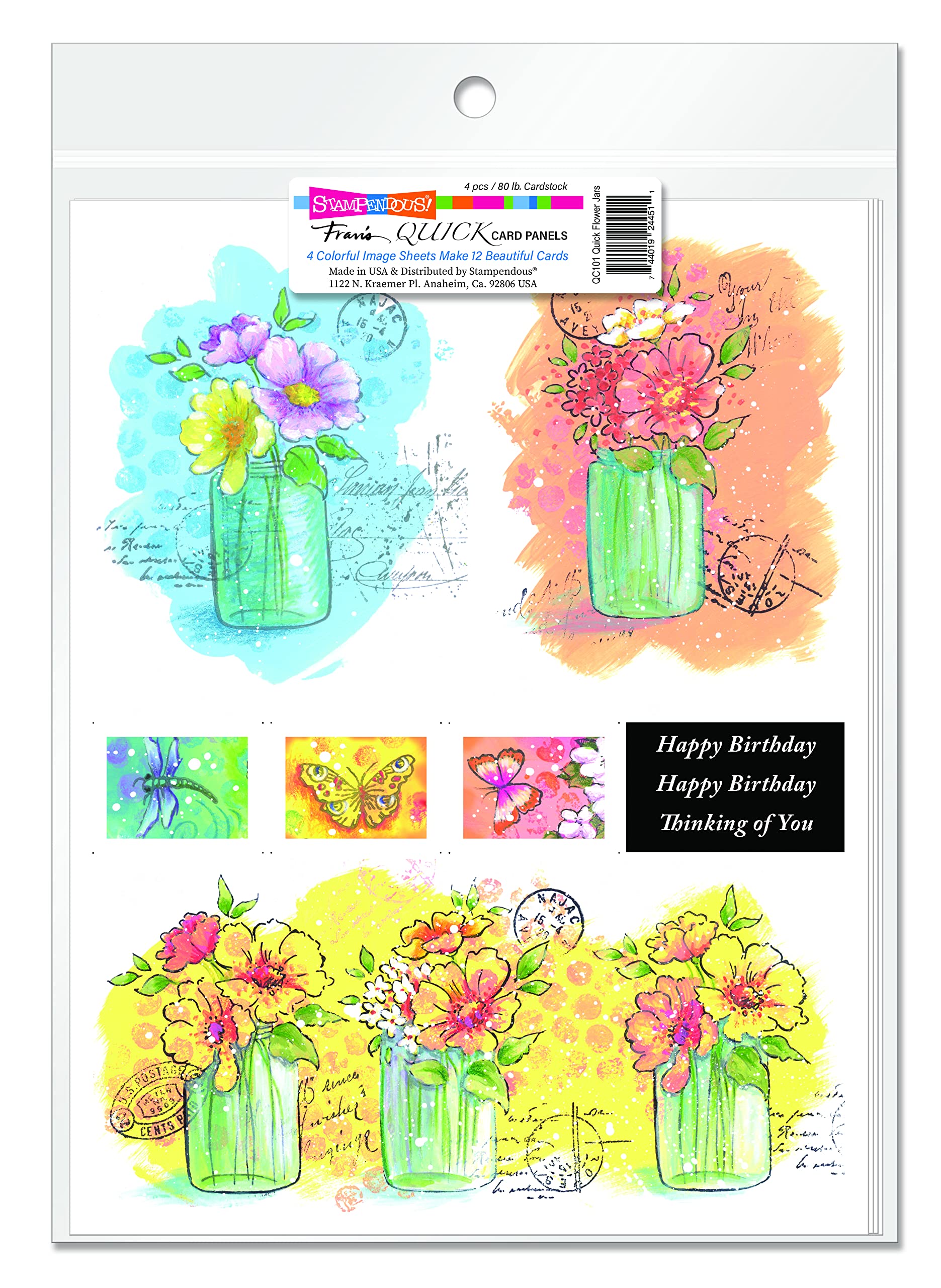 Stampendous Quick Flower Jars