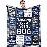 Basiole Get Well Gifts for Men After Surgery Blanket 60’’X50’’, Sympathy/Thinking of You/Inspirational/Encouragement/Feel Better/Surgery Recovery Gift for Men, Anniversary Birthday Retirement Present