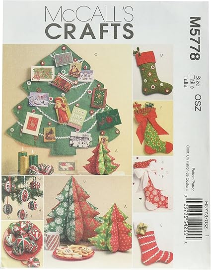 Amazon Com Mccall S Patterns M5778 Holiday Decorations One Size Only Arts Crafts Sewing
