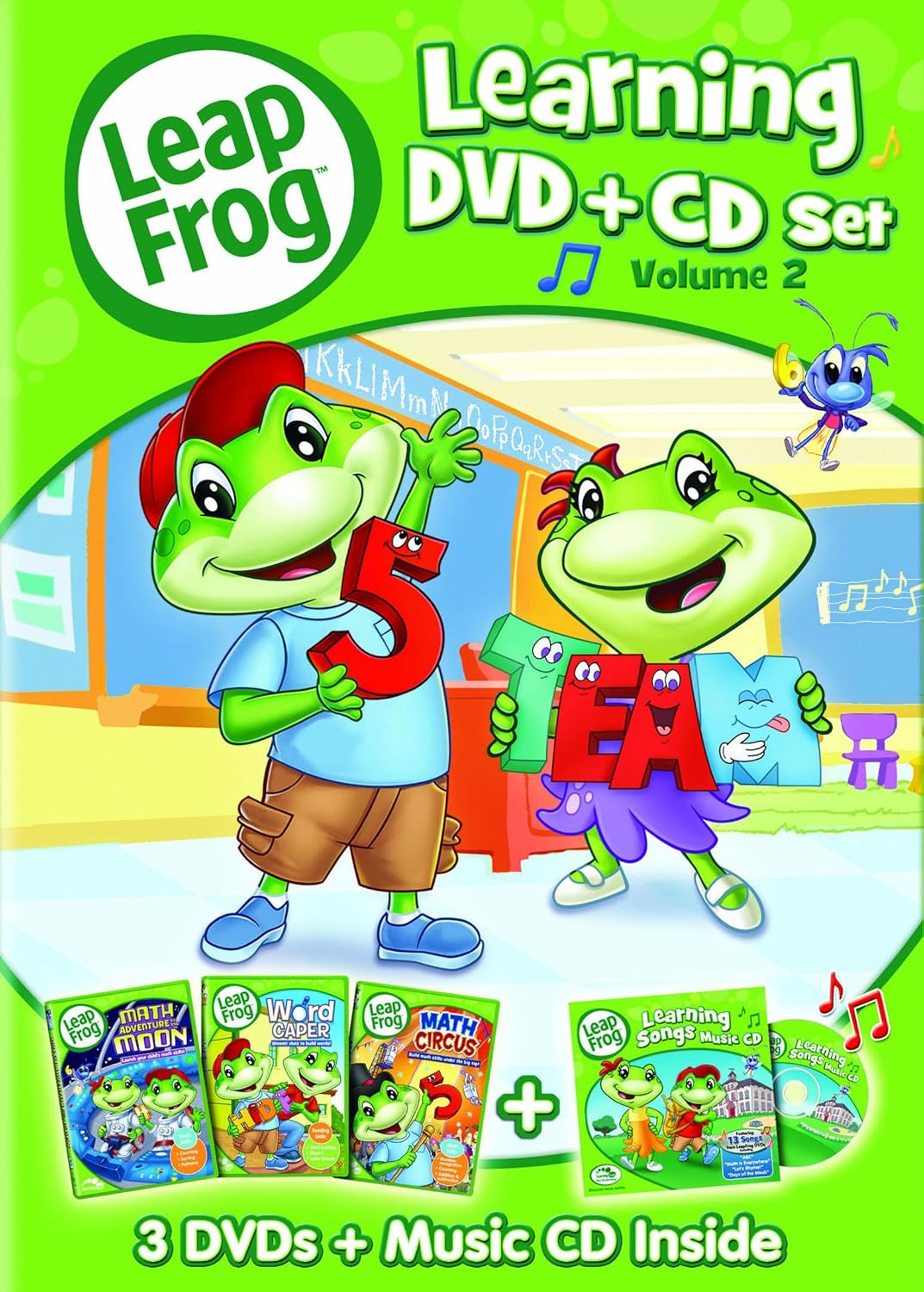 Leapfrog Learning Set Volume 2 3Disc DVD + Audio CD Amazon.ca DVD
