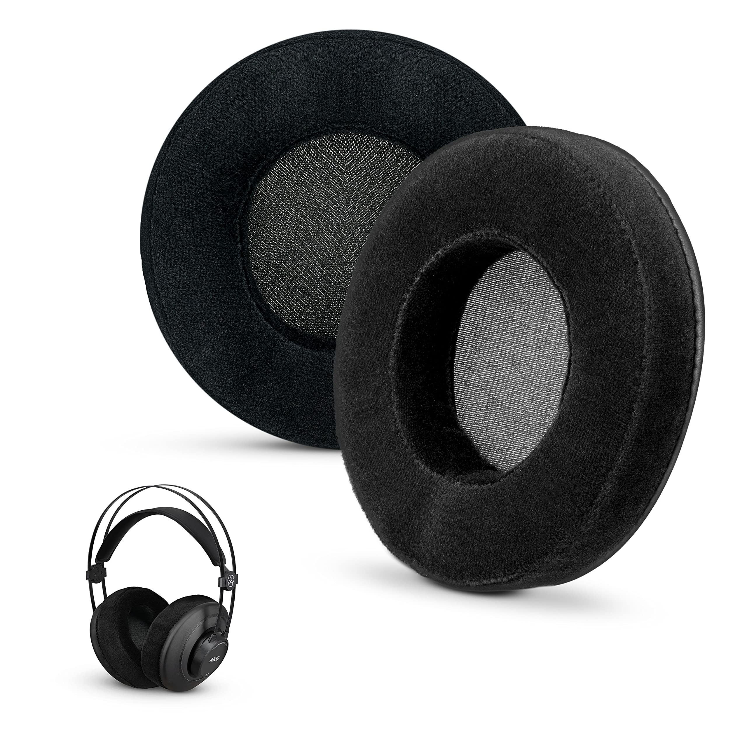 Photo 1 of Brainwavz Round Velour Memory Foam Earpads - Suitable Many Large Headphones - SteelSeries, HD668B, ATH, AKG K553, HifiMan, ATH, Philips, Fostex, Sony Ear Pad & More