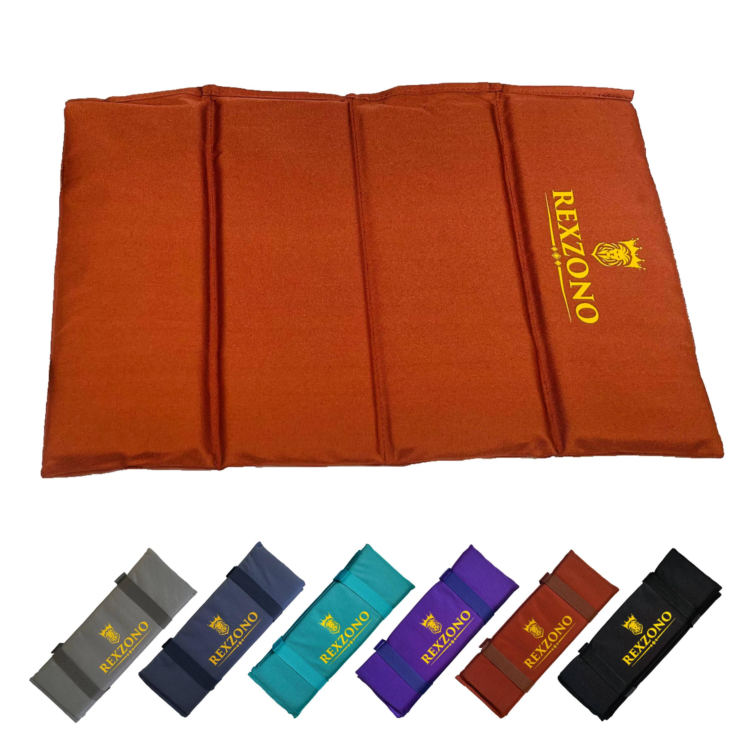 REXZONO X-Large Folding Sit Mat - Waterproof, Moisture-Resistant, Portable Sitting Cushion. Thermally Insulated Seat Pad for Outdoor Camping, Hiking, Picnics, Fishing, Parks and Playgrounds.