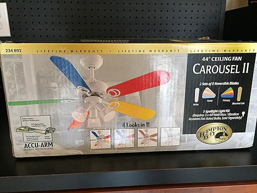 Hampton Bay Carousel Ii 44 Ceiling Fan Light With 2 Sets Of 5