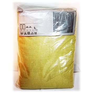 Ikea Gardine Vorhang Lenda 2 Stuck 140x300 Cm Senfgelb Inkl