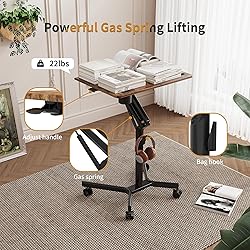 JOY worker Mobile Standing Desk, 28 inch Small