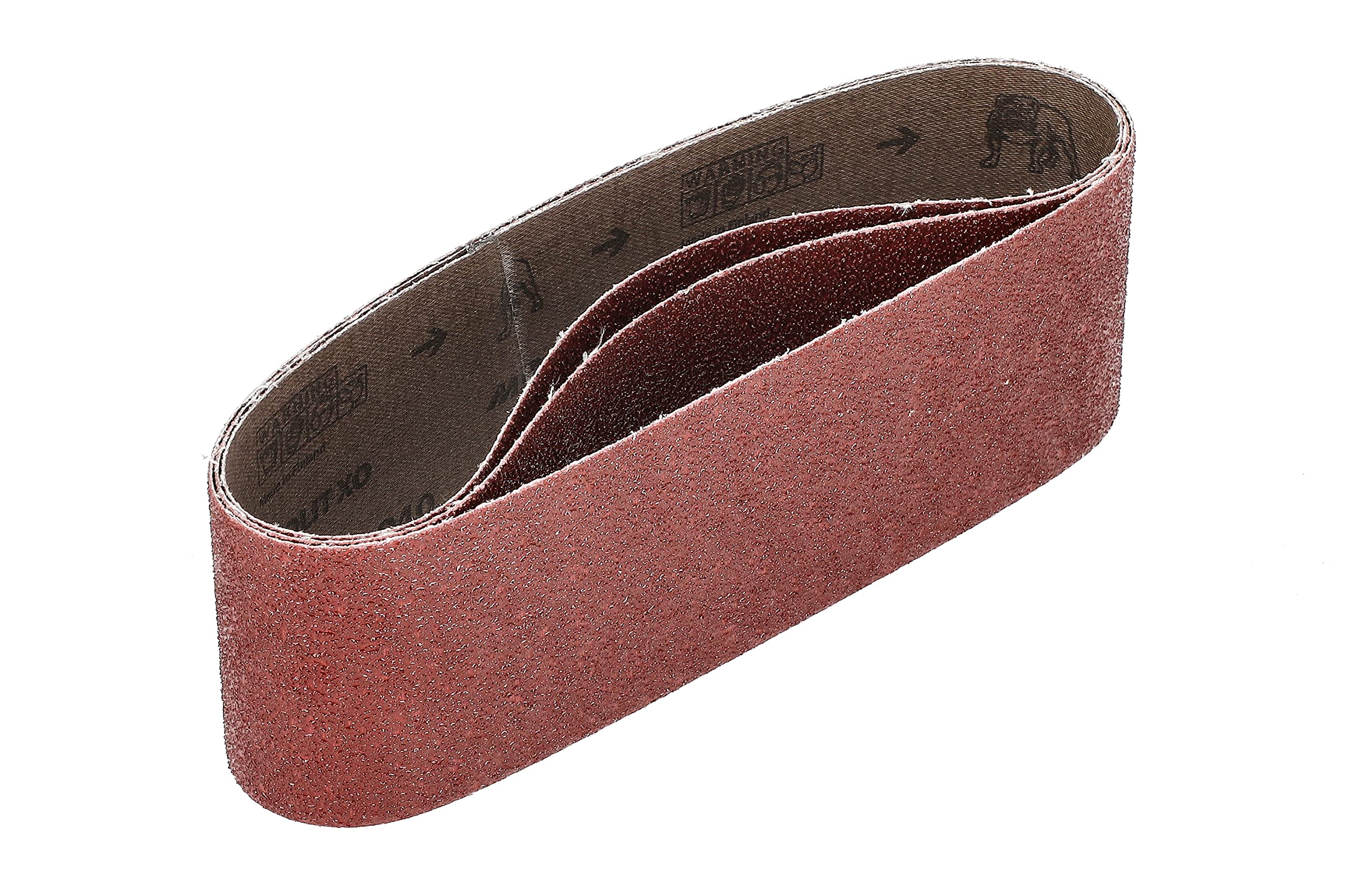 Mirka Red 3 pcs fabric sanding belts 75x533mm / grit P40 / high quality sanding belt for belt sander/for sanding wood and metal