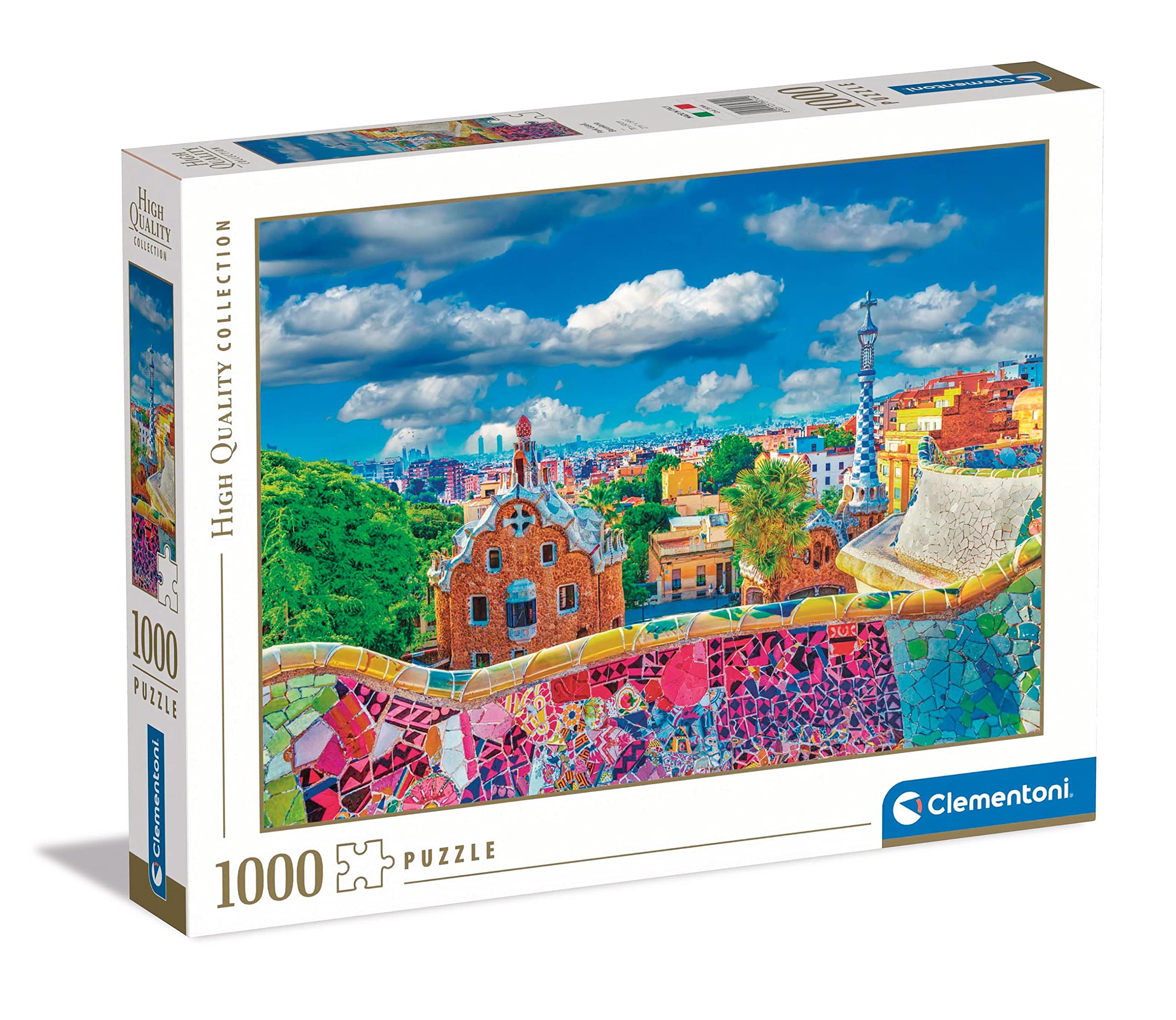 Clementoni - 39744 collection Park Güell, Barcelona - Jigsaw Puzzle 1000 Pieces, Jigsaw Puzzle For Adults - Made In Italy