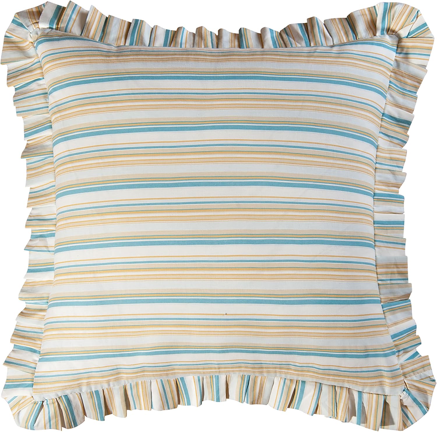 Amazon Com C F Home Natural Shells Stripe Euro Sham Euro Sham Blue Home Kitchen