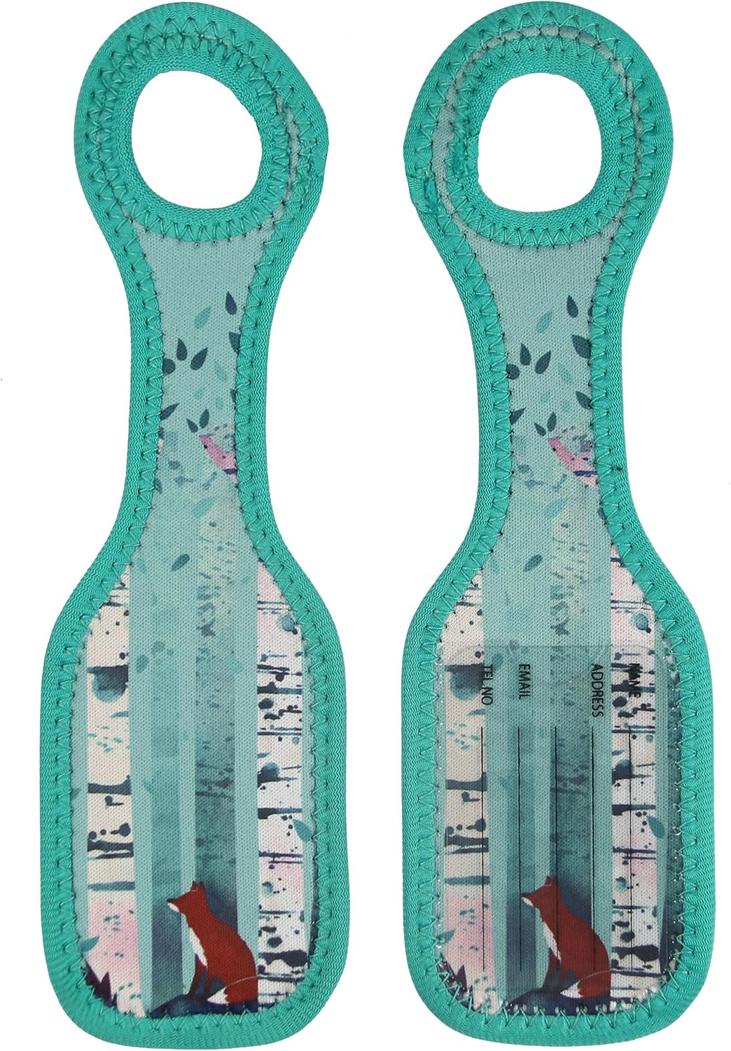  | Neoprene Designer Luggage Tags by ART OF TRAVEL - Birches | Luggage Tags