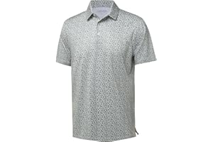 YAMXDM Golf Polo Shirts for Men - Moisture Wicking Short Sleeve Performance Business Casual Stylish Tennis Mens Golf Shirts