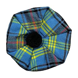 Scottish Tam O' Shanter Acrylic Tartan Wool Tammy