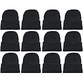 Gelante Unisex Beanie Cap Knitted Warm Solid Color and Multi-Color Multi-Packs