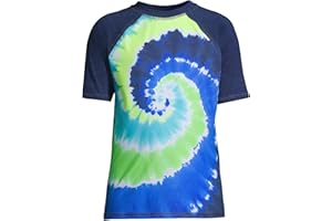 Lands End Boys Short Sleeve Crew Neck Swim Rash Guard