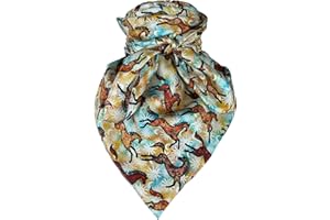 AUSTIN ACCENT INC Austin Accent Cowboy Bandana 100% Silk Scarf Wild Rag 34 Inch Multiple Colors