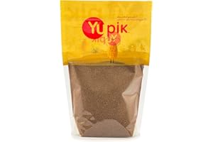 Yupik Teff Seeds, 2.2 lb (35.2 oz), GMO-Free, Gluten-Free, Kosher, Vegan, Raw, Fine Whole Grains, Unsalted, Unroasted, Wheat Alternative, Source of Fiber & Iron, Ideal for Cooking & Baking